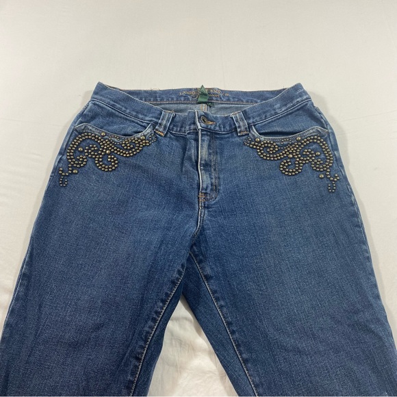 Lauren Jeans Premium Flare Jeans Mid Rise Studs Women’s denim jeans size… - Picture 3 of 9